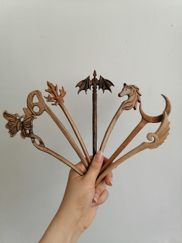 کانزاشی چوبی دست ساز (رنگ و طرح هر مدل ممکنه کمی متفاوت باشه چون از چوب طبیعیه)