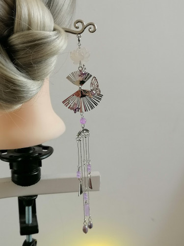 کانزاشی بادبزن نفره یاسی